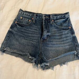 Pistola high waisted denim shorts. 25.
